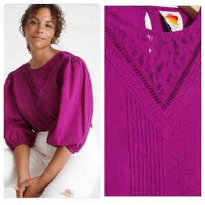 Anthropologie farm rio kelsie blouse